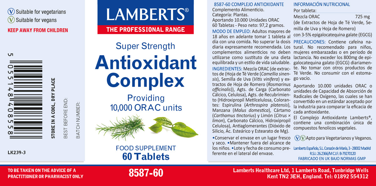 Complejo Antioxidante con 10.000 unidades ORAC — imagen 2