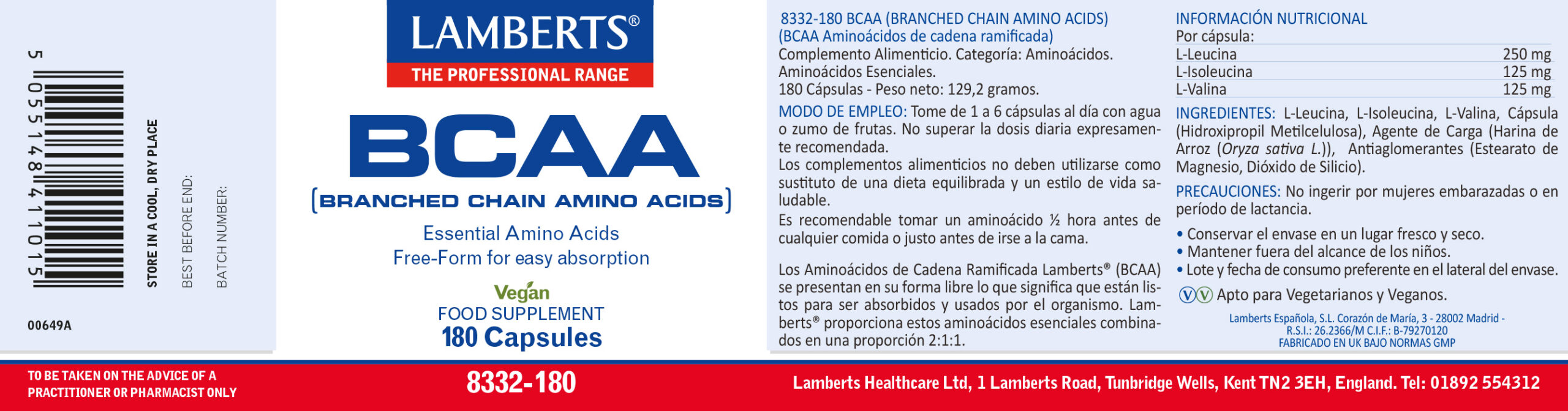 BCAA en Forma Libre. Aminoácidos esenciales — imagen 8