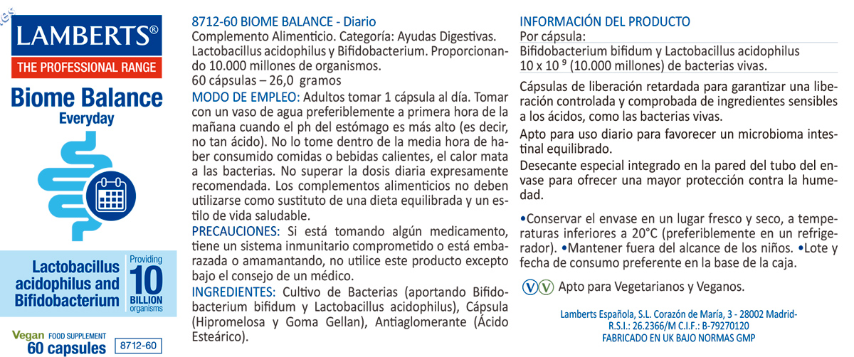 Biome Balance Everyday (Uso diario) 60 Caps. — imagen 2