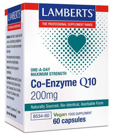 Co-Enzima Q10 200 mg, Ubiquinona, 60 cápsulas