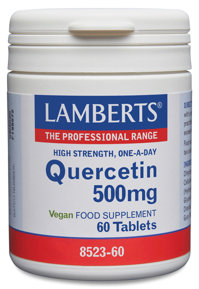 Quercetina 500 mg es un flavonoide de fuente vegetal natural