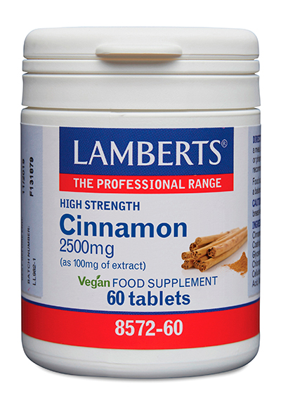 Canela 2.500 mg como extracto estandarizado