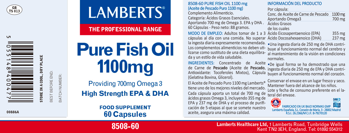 Aceite de Pescado Puro 1100 mg — imagen 2