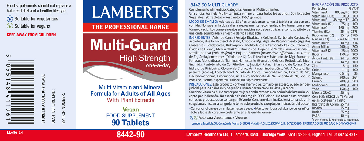 Multi-Guard® Complejo Multinutriente apto para Veganos — imagen 2