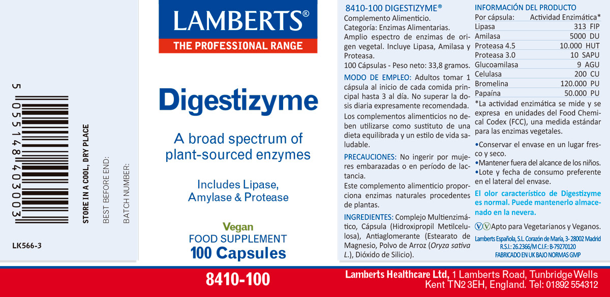 Digestizyme. Enzimas Digestivas de origen vegetal — imagen 2