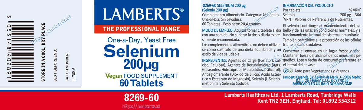 Selenio 200 mcg como L-Selenometionina, la forma orgánica — imagen 2