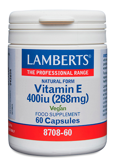 Vitamina E Natural 400 UI (268 mg) como d-alfa tocoferol