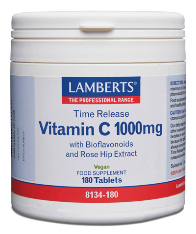 Vitamina C 1000 mg. Liberación Sostenida 180 tabletas