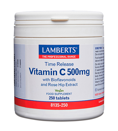 Vitamina C 500 mg. Liberación Sostenida 250 tabletas