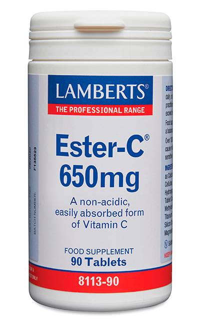 Ester-C® 650 mg. Vitamina C suave, de alta absorción