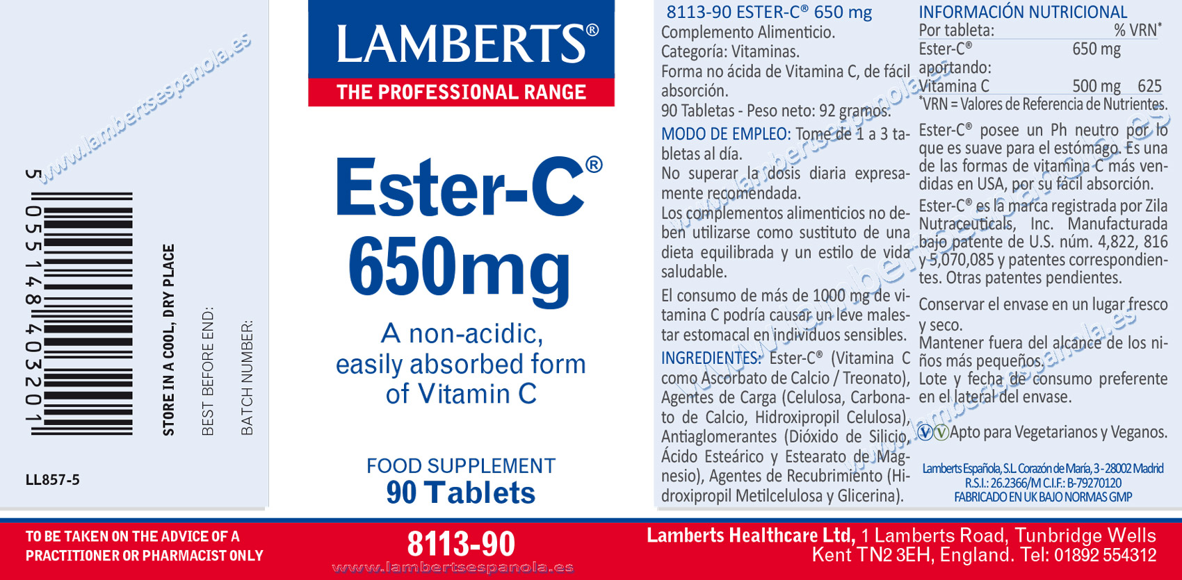 Ester-C® 650 mg. Vitamina C suave, de alta absorción — imagen 2