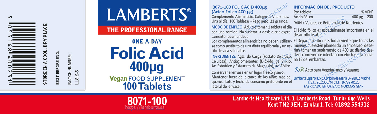 Ácido Fólico 400 mcg un apoyo durante el embarazo — imagen 2