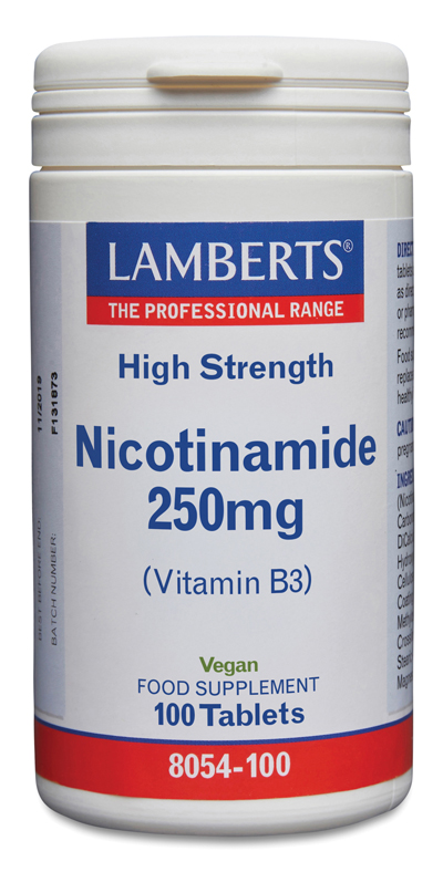 Niacina como Nicotinamida o Vitamina B3 250 mg