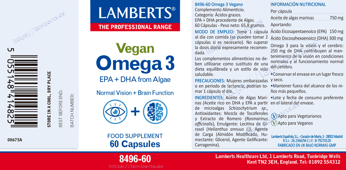 Omega 3 Vegano – 60 Cápsulas — imagen 2