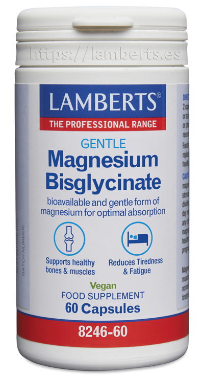 Magnesio Bisglicinato 150 mg. Biodisponible y suave.