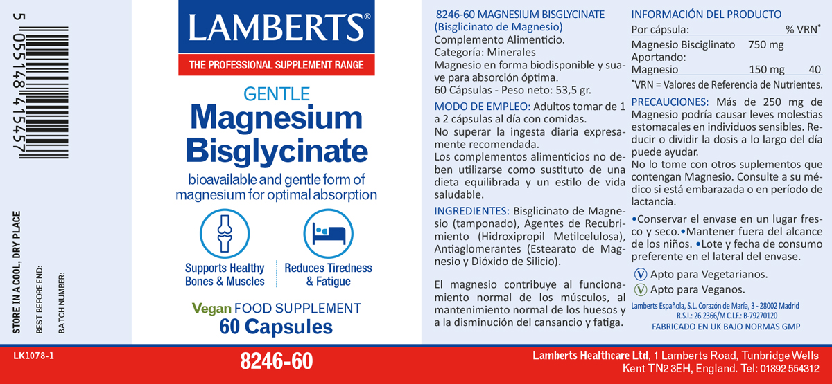 Magnesio Bisglicinato 150 mg. Biodisponible y suave. — imagen 2