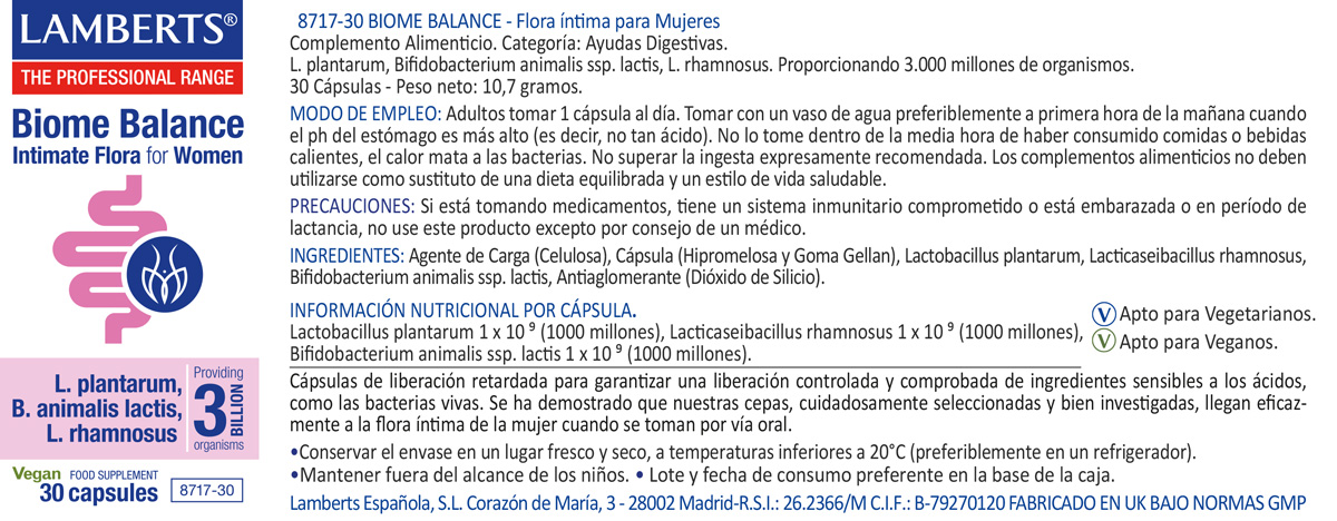 Biome Balance Flora Intima para Mujeres — imagen 2