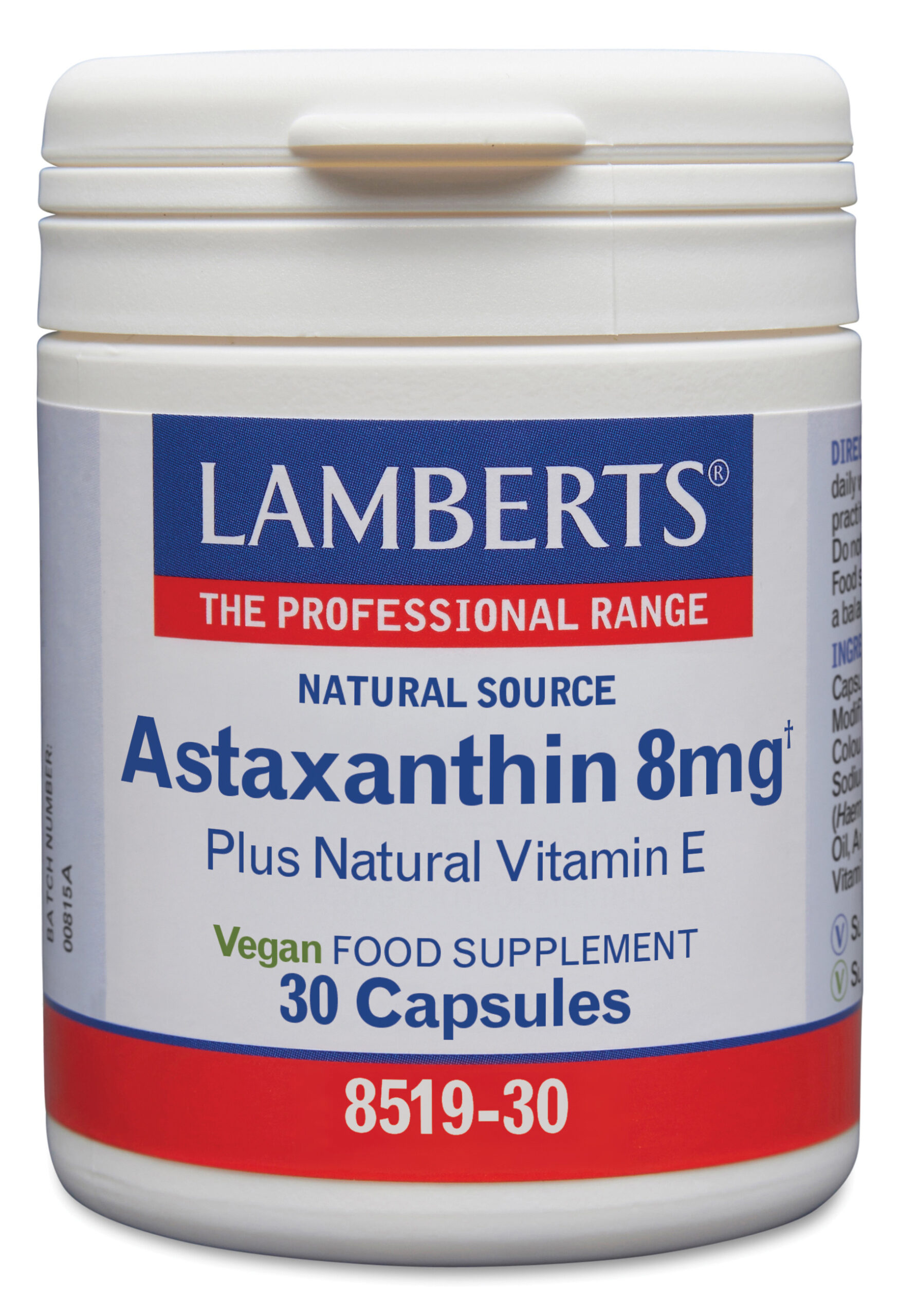 Astaxantina 8 mg con Vitamina E natural