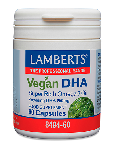 DHA Vegano 250 mg de fuente vegetal