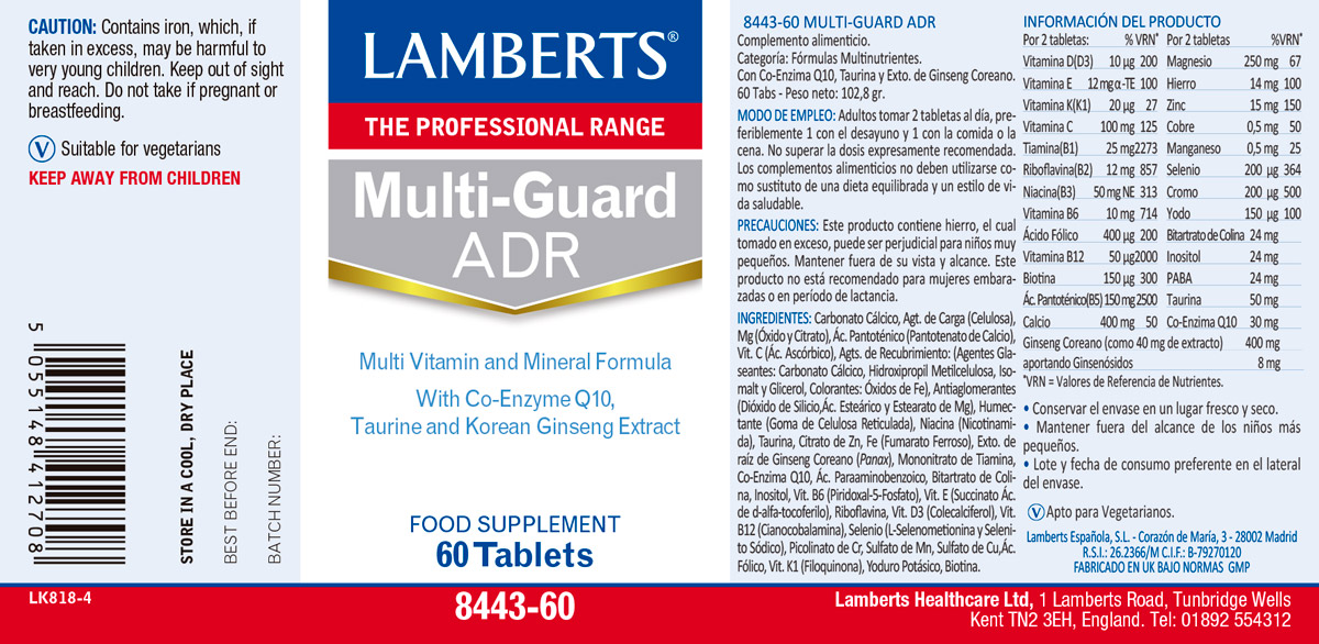 Multi-Guard ADR – 60 tabletas — imagen 2