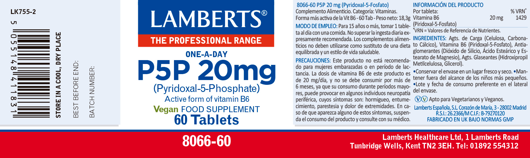 P5P Piridoxal 5 Fosfato o Vitamina B6 en forma activa — imagen 2