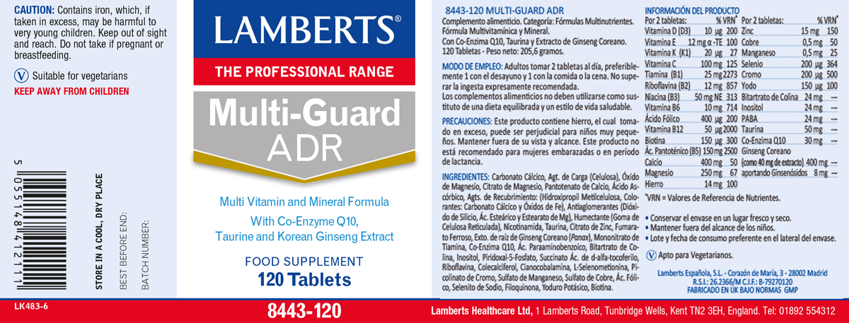 Multi-Guard ADR Multivitamínico con Extractos de plantas — imagen 8