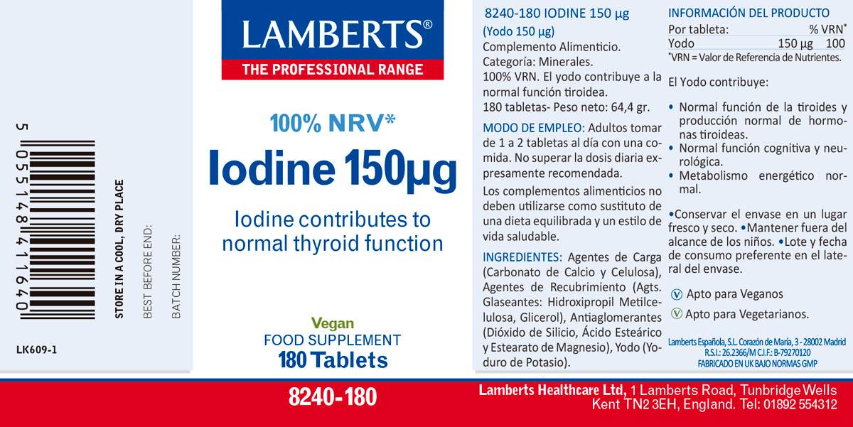 Yodo 150 mcg como Yoduro de Potasio — imagen 2