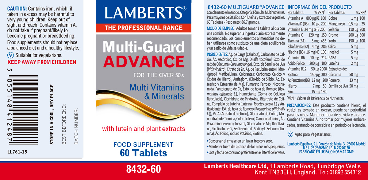 Multi-Guard ® Advance. Multinutriente sin vitamina K. — imagen 2