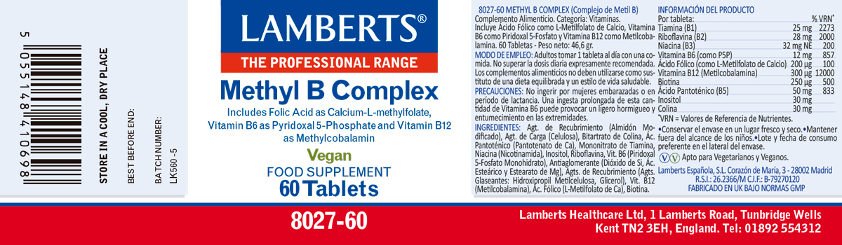 Methyl B Complex (Con todas las vitaminas B) — imagen 2