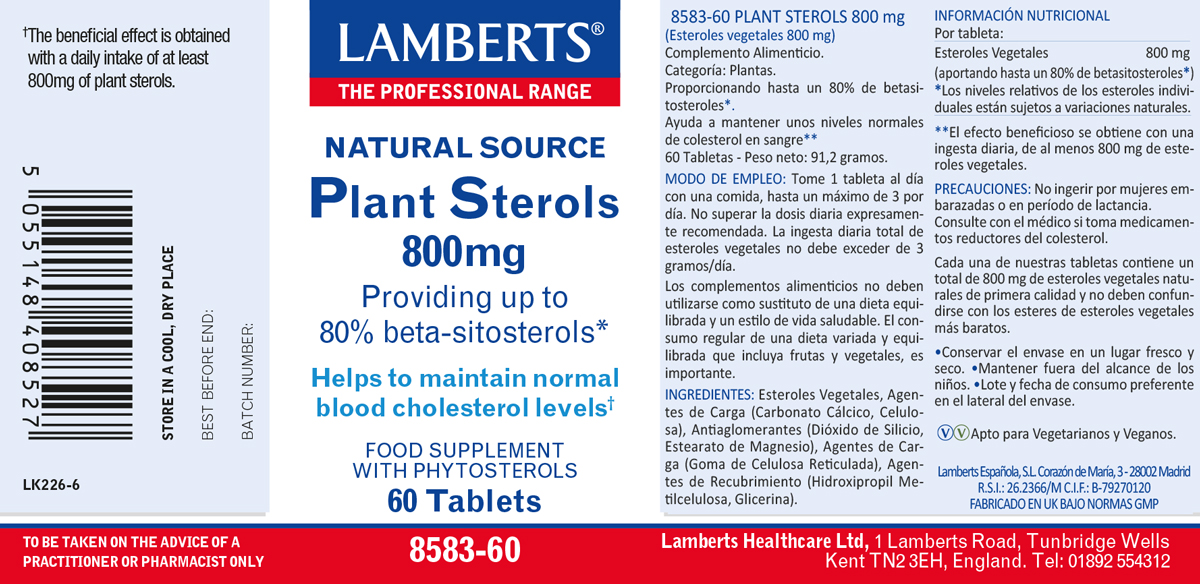 Esteroles Vegetales 800 mg — imagen 2
