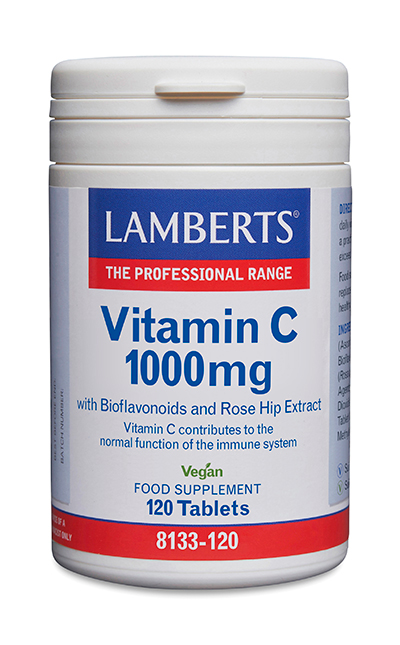 Vitamina C 1000 mg con Bioflavonoides y Escaramujo