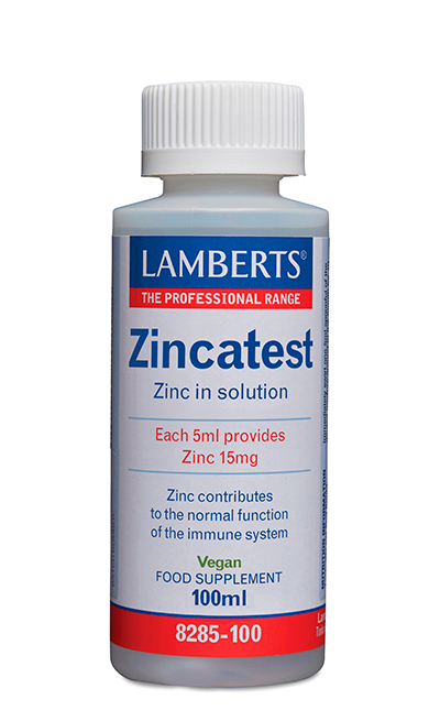 Zincatest®. Zinc liquido en forma de Sulfato.
